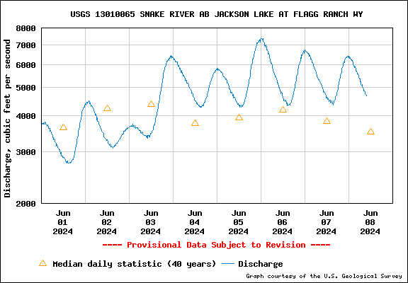 USGS Water-data graph for site 13010065
