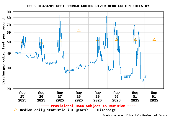 USGS Water-data graph for site 01374701