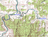 Map of USGS station 09180500