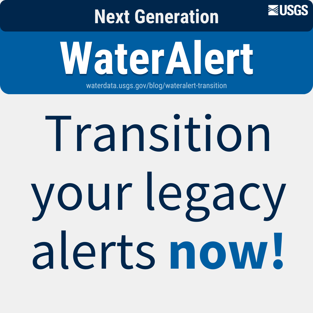 Transition to NextGen WaterAlert NOW