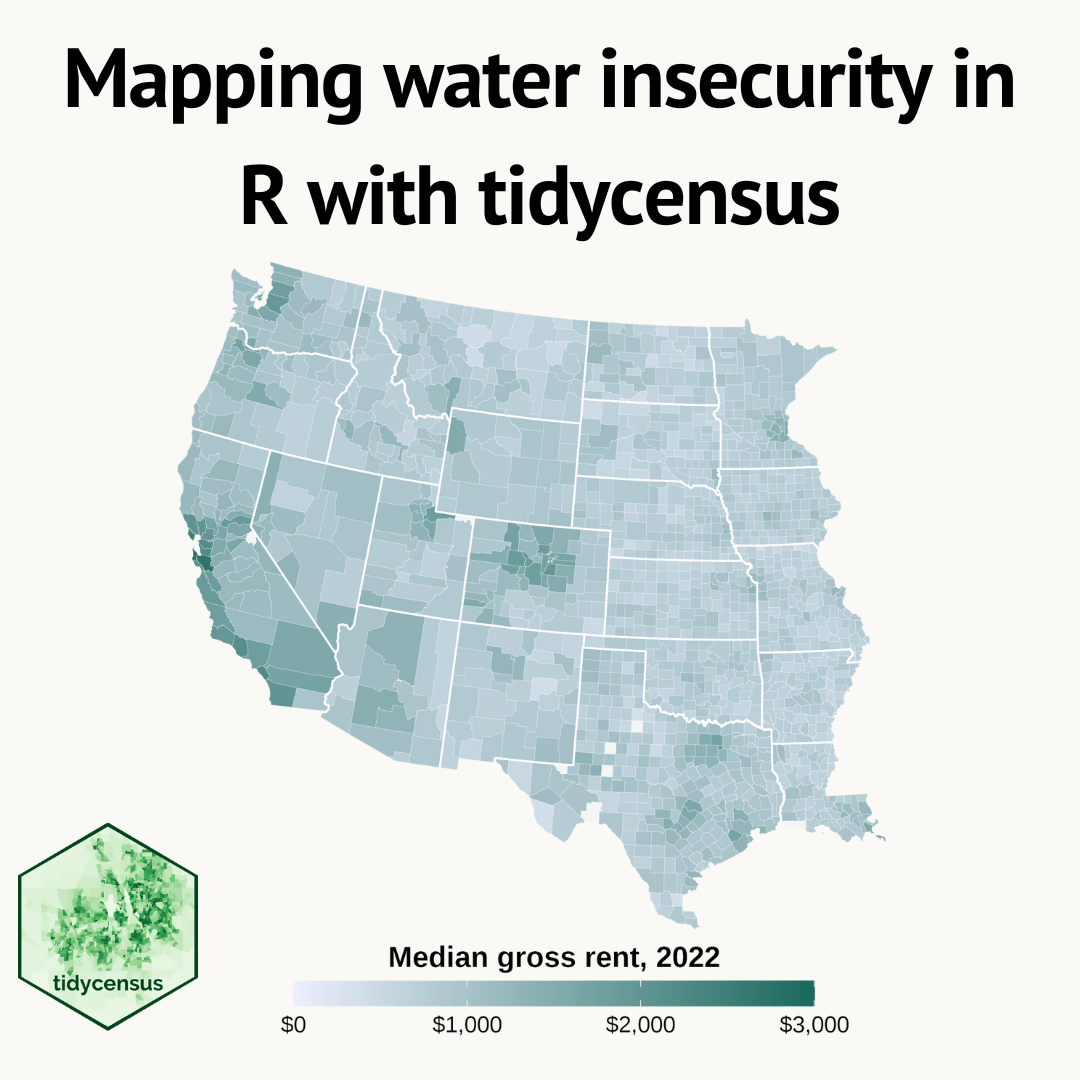 Mapping water insecurity in R with tidycensus