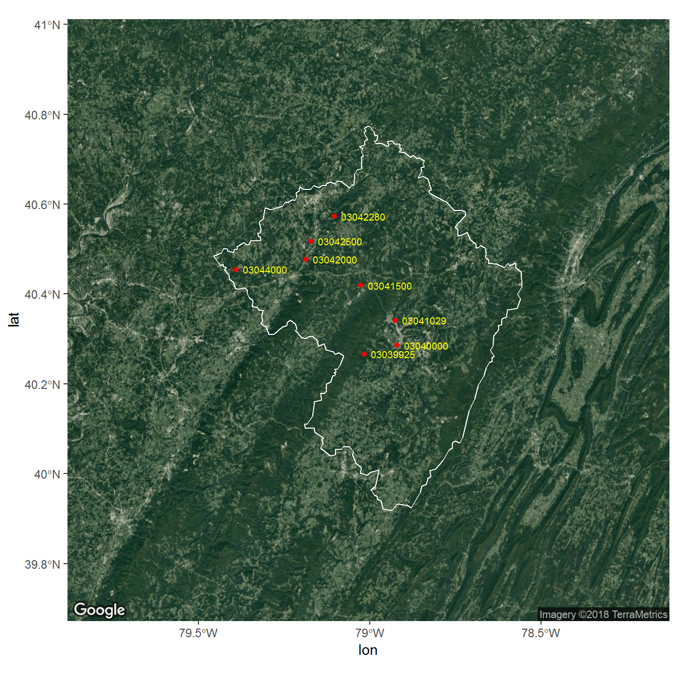 base maps with HUC and gages