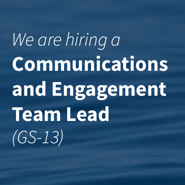 We’re Hiring! Communications and Engagement Team Lead