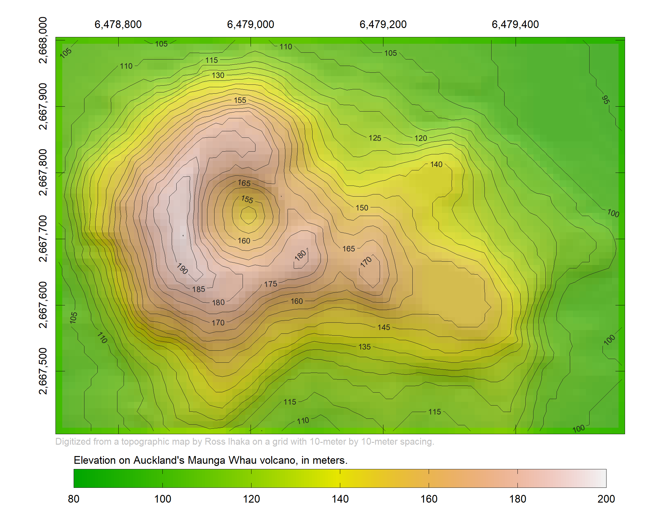 Static map of valcano data set with improved device dimensions.