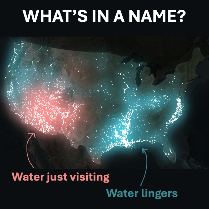 A map that glows with the vocabulary of water
