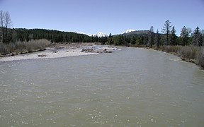 Pacific Creek at Moran, WY - USGS file photo