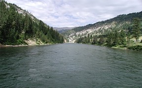 Snake River above Reservoir near Alpine, WY - USGS file photo