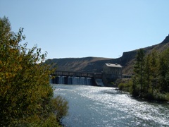 Boise River below Diversion Dam near Boise, ID - USGS file photo upstream